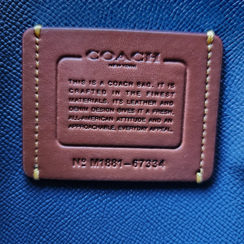 ✨️NWOT✨️ Coach Charlie Denim 2Way Carryall & Coach Dust Bag, 2018 - Picture 11 of 14